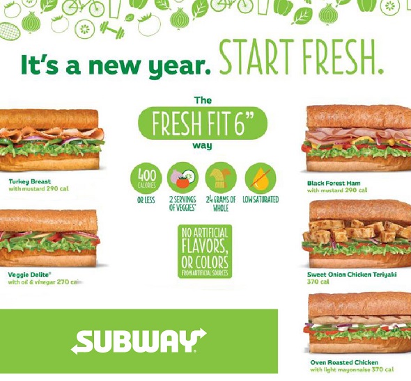 Antigua Restaurants News SUBWAY's Fresh Fit Subs